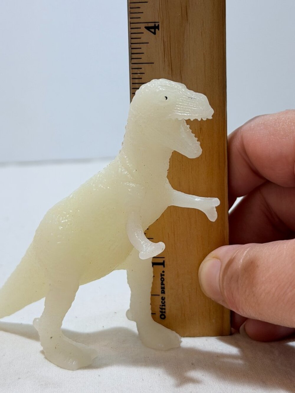 Vintage Glow in The Dark T Rex Tyrannosaurus rex Dinosaur  Toy Figure